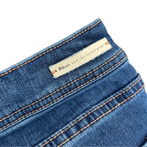 Anthropologie Pilcro And The Letterpress Jeans High Rise Crop Flare 30 - Picture 10 of 16